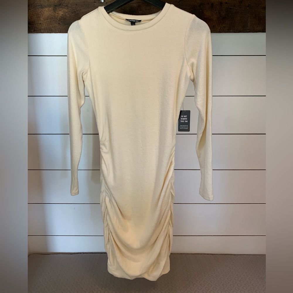 Women’s XS Express cream dress - new with tags
